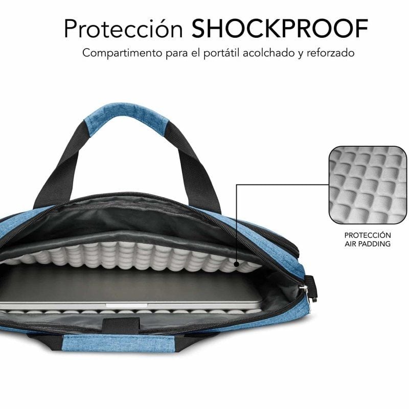 Mochila Subblim Air Padding Laptop Bag para Portátiles hasta 15.6"
Azul