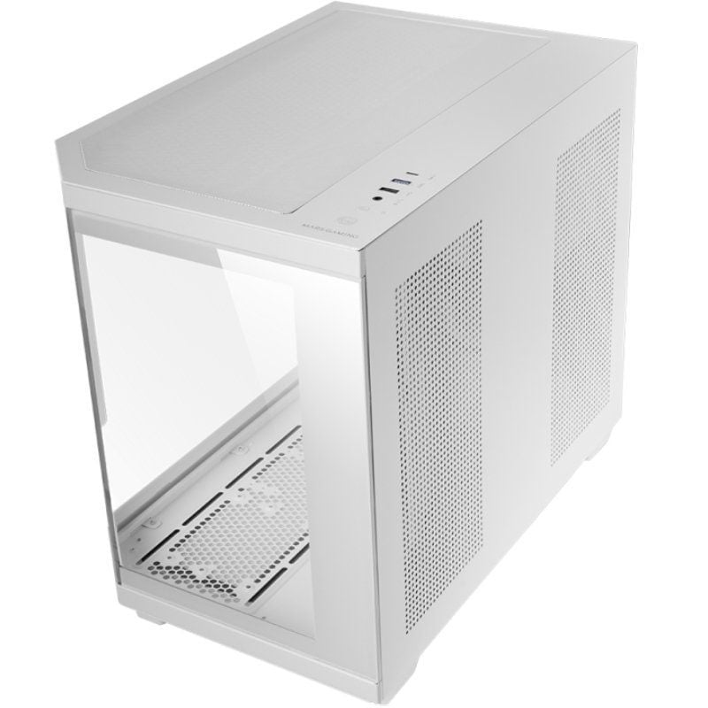 Caja Gaming Minitorre Mars Gaming MC-3TCORELCDM
Blanca