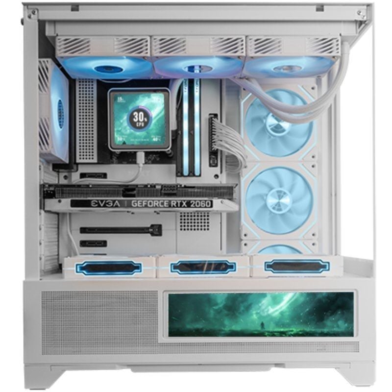 Caja Gaming Semitorre Mars Gaming MC-LCDX
Blanca