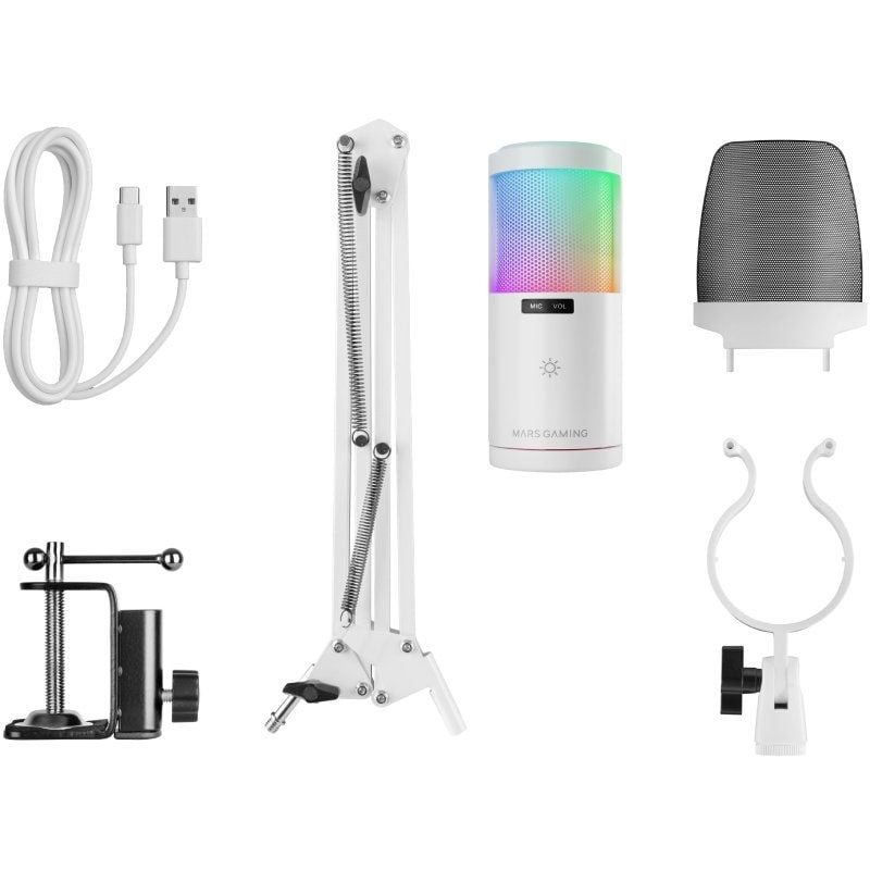 Micrófono Mars Gaming MMIC-SC
USB 2.0
Blanco
