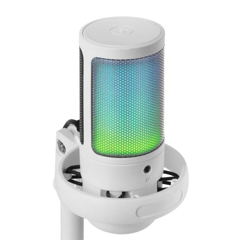 MARS GAMING Microfono Pro ADC 196KHZ 24BITS blanco