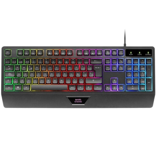 Pack Gaming Mars Gaming MCP124
Teclado H-MECH + Ratón Óptico + Alfombrilla
Negro