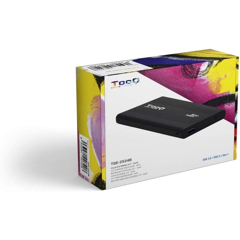 Caja Externa para Disco Duro de 2.5" TooQ TQE-2524B
USB 3.1