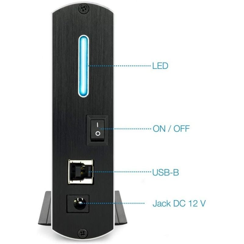 TooQ TQE-3531B Caja HDD 3.5" USB 3.1Gen1 Negra