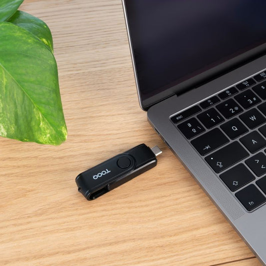 Tooq TQR-3003B Lector USB-C 2.0+USB-A 3.0 SD/TF