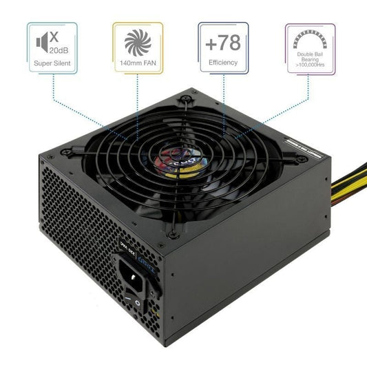 Fuente de Alimentación Tooq TQAPOLO-750SP
750W
Ventilador 14cm
