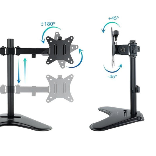 Soporte de Sobremesa para 2 Monitores TooQ DB1702TN-B
Giratorio
Inclinable
hasta 9kg