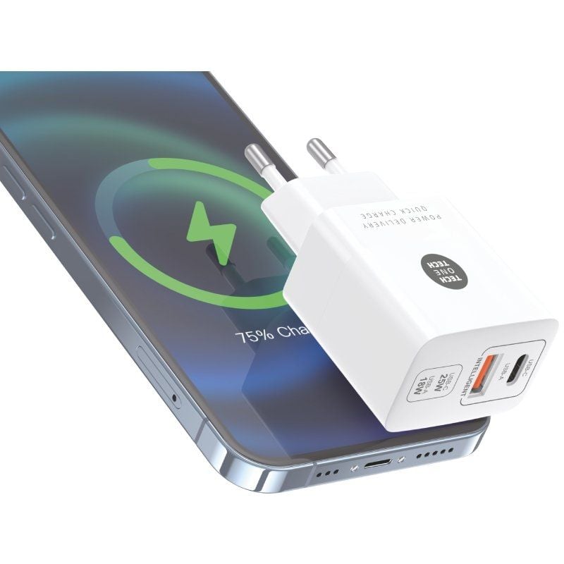 Cargador de Pared Tech One Tech TEC2267
1xUSB Tipo-C
1xUSB
3A
Blanco