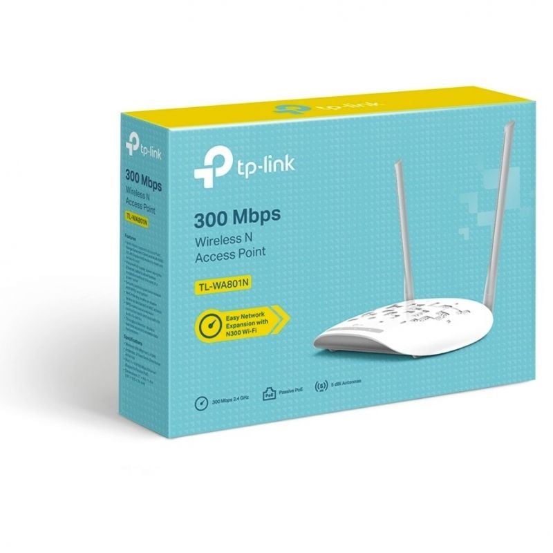TP-LINK TL-WA801N Punto Acceso 2.4GHz N300 Wi-Fi