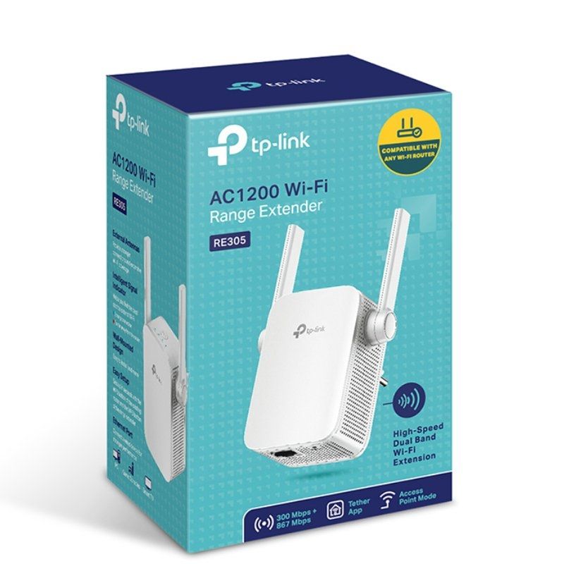 Repetidor Inalámbrico TP-Link RE305 1200Mbps
2 Antenas