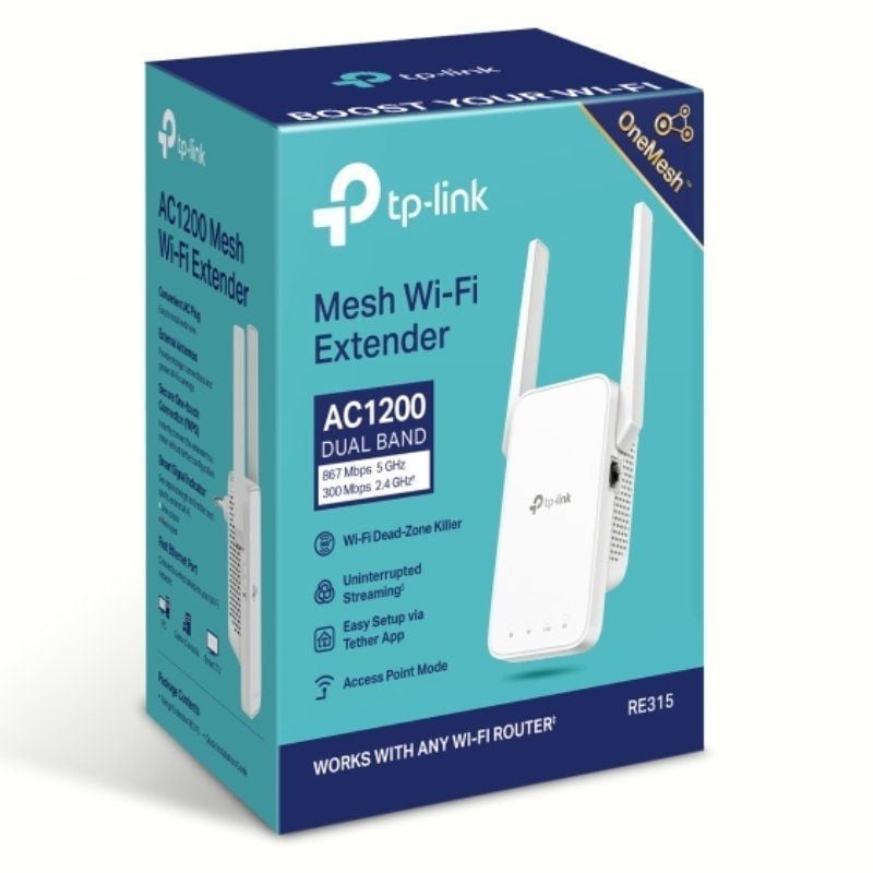 TP-Link RE315 Range Extender WiFi Mesh AC1200 Dual