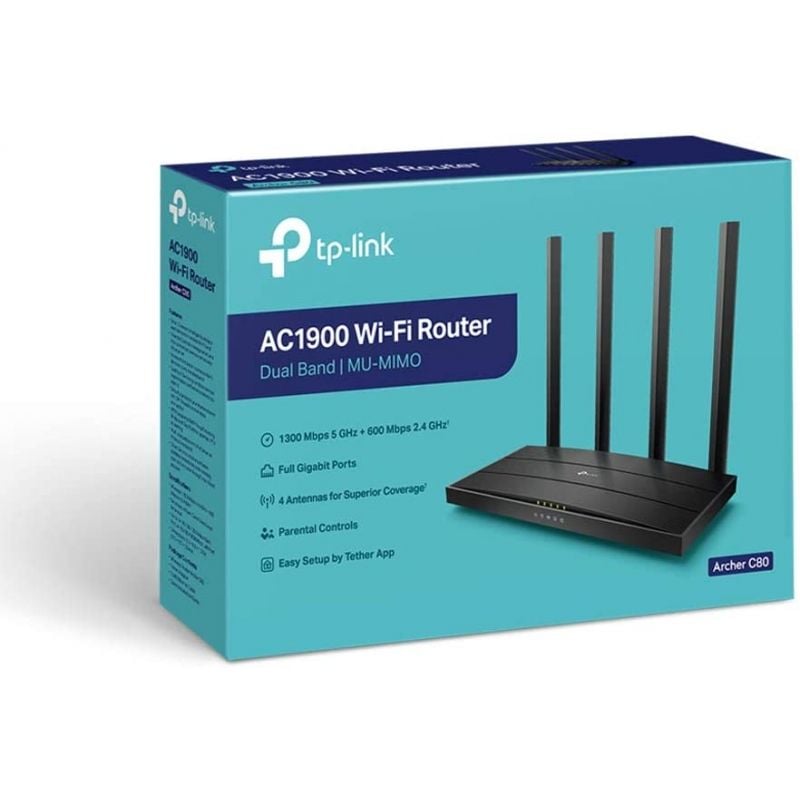 TP-Link Archer C80 Router WiFi AC1900 Dual Band