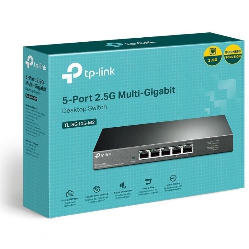 Switch TP-Link TL-SG105-M2 5 Puertos
RJ-45 1
2.5Gbps