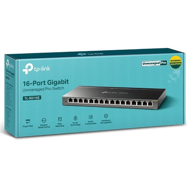 TP-LINK TL-SG116E Switch 16xGB Metal