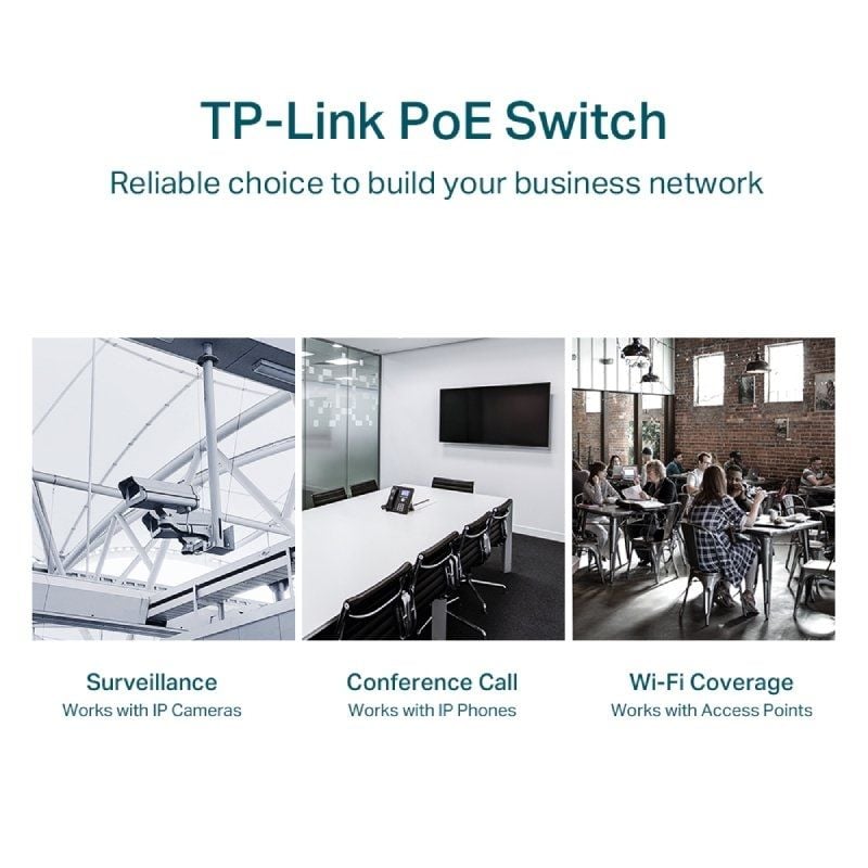 Switch Gestionable TP-Link Gigabit TL-SG1428PE 28 Puertos
RJ-45 10/100/1000 PoE+
SFP