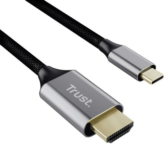 Cable Conversor HDMI 4K Trust CALYX
USB Tipo-C Macho - HDMI Macho
2m
Gris