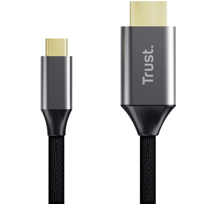Cable Conversor HDMI 4K Trust CALYX
USB Tipo-C Macho - HDMI Macho
2m
Gris