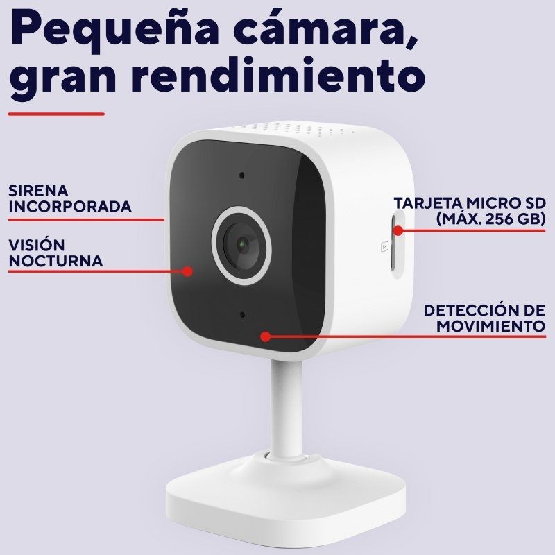 Cámara de Videovigilancia Trust IPCAM-2900
93.6º
Visión Nocturna
Control desde APP