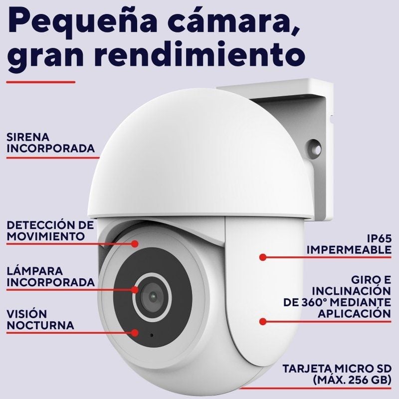 Cámara de Videovigilancia Trust IPCAM-3900
Visión Nocturna
Control desde APP