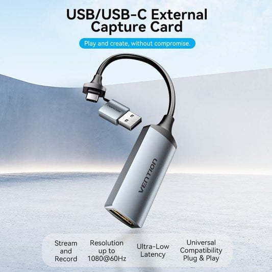 Conversor HDMI 4K 60Hz Vention ACWHA
HDMI Hembra
USB Macho - USB Tipo-C Macho
480Mbps
10cm
Negro