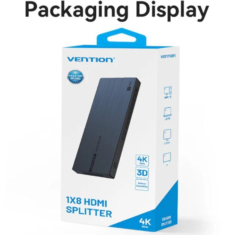 Splitter HDMI 8 en 1 Vention AKSB0-EU
8xHDMI