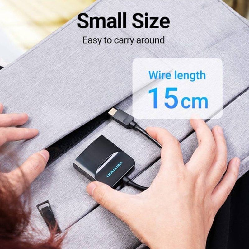 Adaptador Vention TDCBB
USB Tipo-C Macho - HDMI Hembra