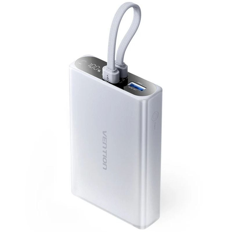 Powerbank 10000mAh Vention FHZM0
22.5W
Gris
Incluye Cable USB Tipo-C y Lightning