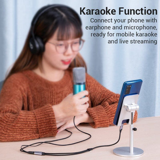 Cable Conversor USB Tipo-C Vention BGPHY
USB Tipo-C Macho - 2x Jack 3.5 Hembra
30cm
Gris