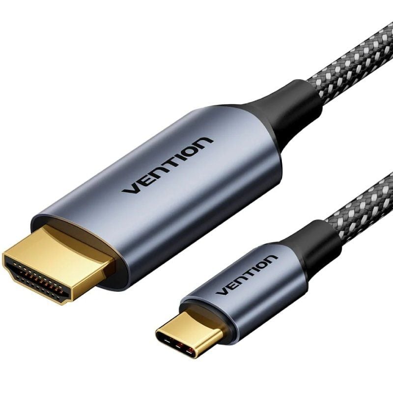 Cable Conversor HDMI 2.0 4K Vention CRHHAC
USB Tipo-C Macho - HDMI Macho
1.8m
Negro