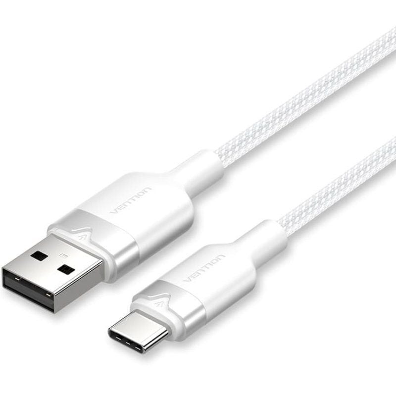 Cable USB 2.0 Tipo-C Vention CTNWH
USB Tipo-C Macho - USB Macho
Hasta 60W
480Mbps
2m
Blanco