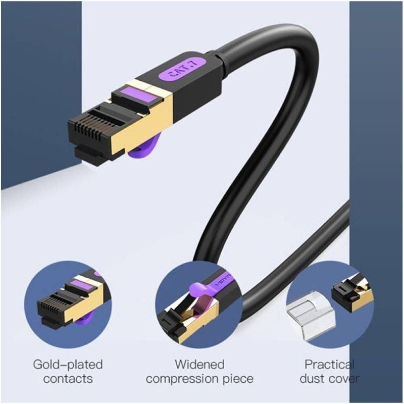 Cable de Red RJ45 SFTP Vention ICDBN Cat.7
15m
Negro