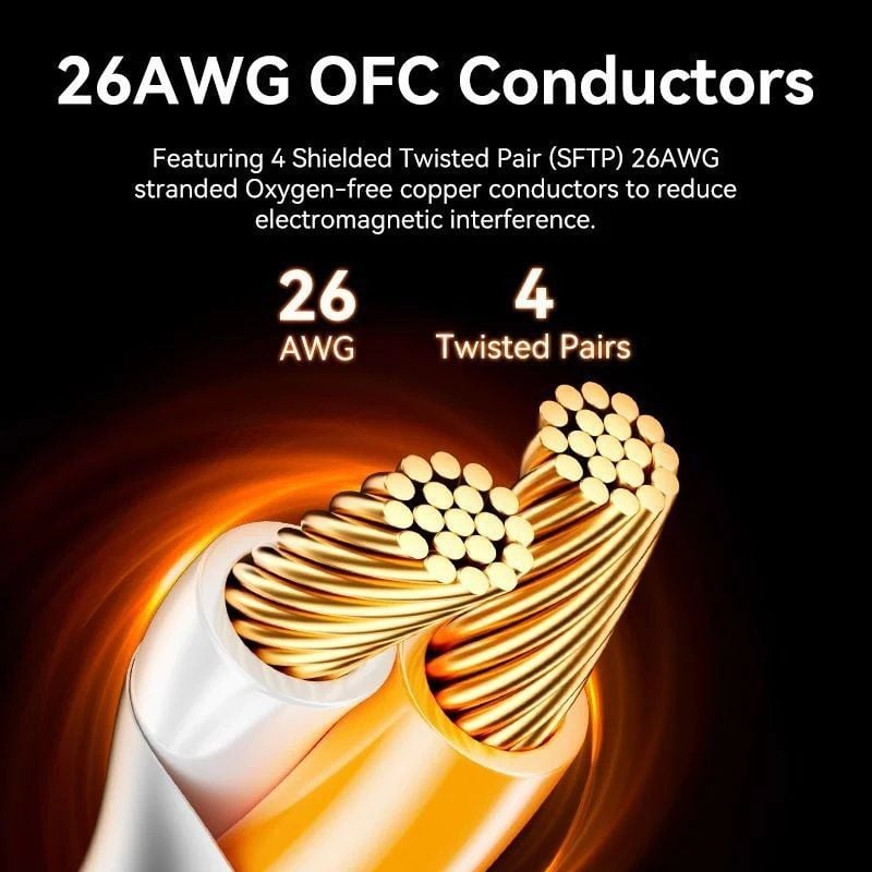 Cable de Red RJ45 SFTP Vention IKJBF Cat.8
Gaming
1m
Negro