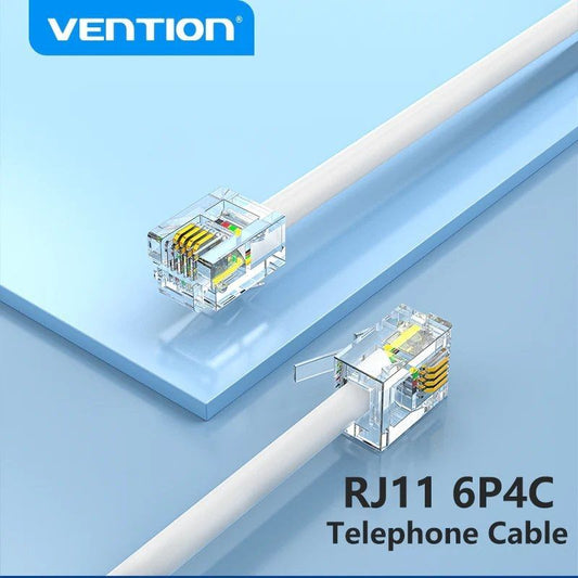Cable de Teléfono RJ11 6P4C Vention IQBWJ
5m
Blanco