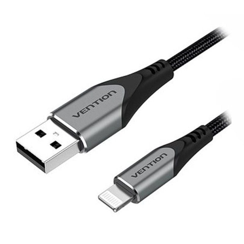 Cable USB 2.0 Lightning Vention LABHF
USB Macho - Lightning Macho
Hasta 12W
480Mbps
1m
Gris