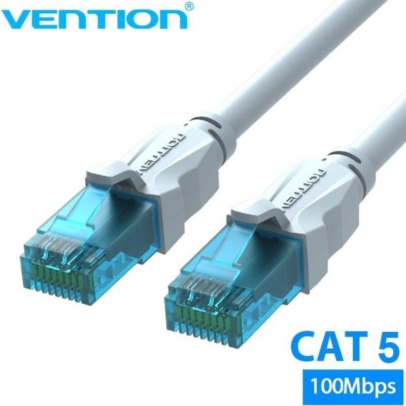 Cable de Red RJ45 UTP Vention VAP-A10-S1500 Cat.5e
15m
Azul y Blanco