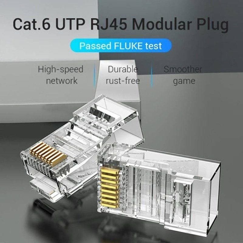 Conector RJ45 IDDR0-100
Cat.6 UTP
100 uds
