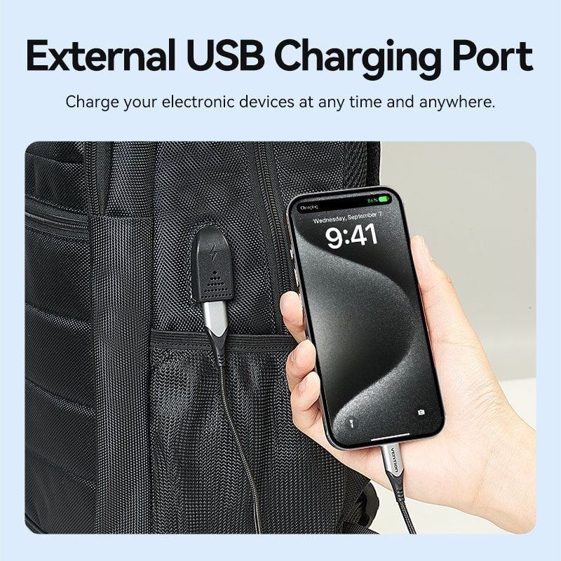 Mochila Vention KRKB0 para Portátiles hasta 17"
Impermeable
Puerto USB
Antirrobo
Negra