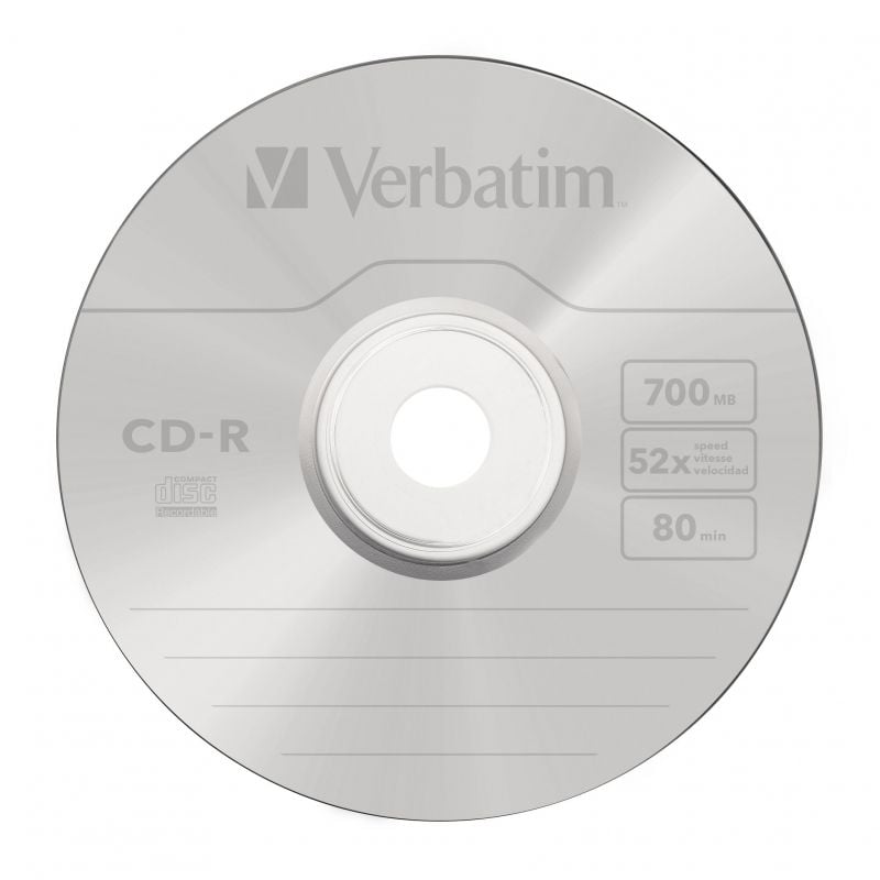 CD-R Verbatim Datalife 52X
Tarrina-100uds