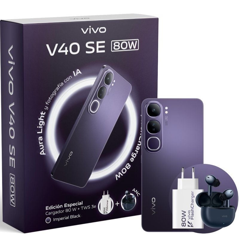 VIVO V40 SE 80W 6.67" 8Gb(+8) 256Gb Black Bundle