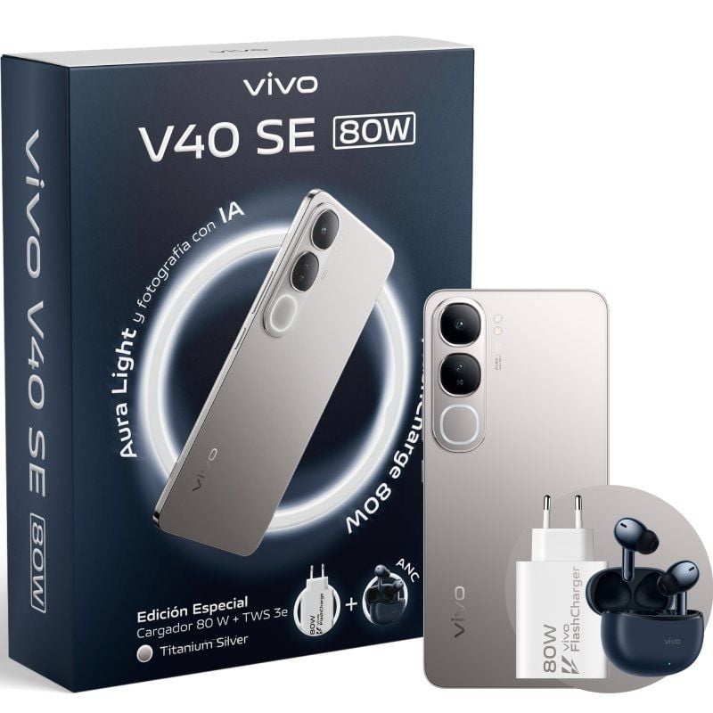 VIVO V40 SE 80W 6.67" 8Gb(+8) 256Gb Titanium Bundl