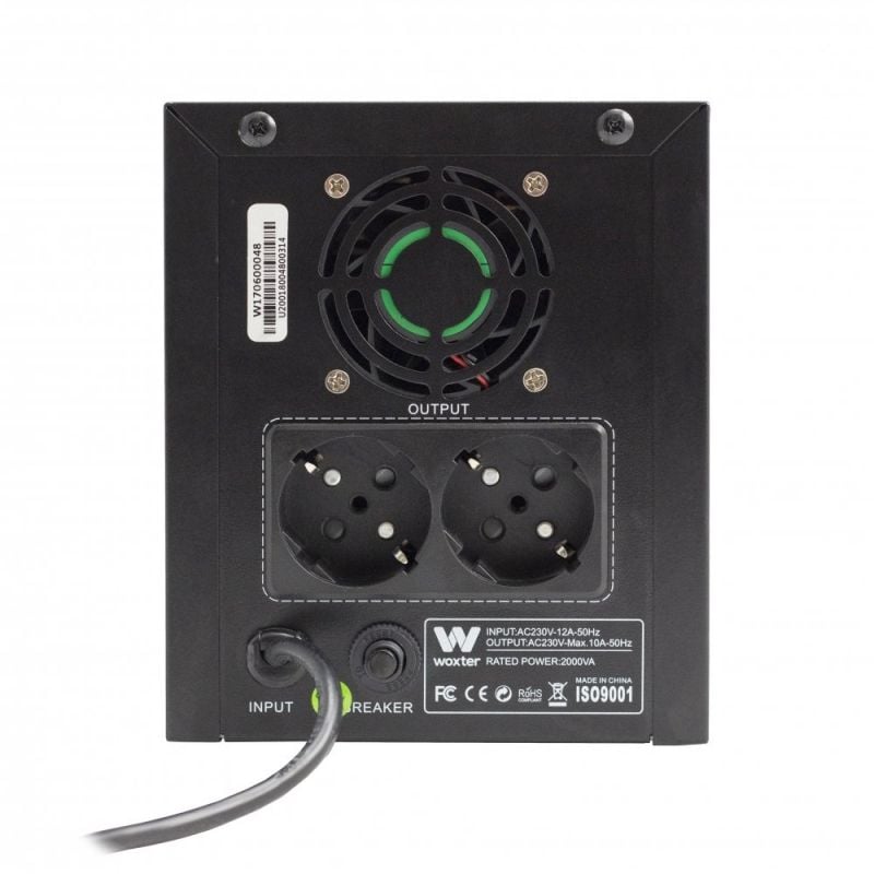 SAI Línea Interactiva Woxter UPS 650 VA
650VA-360W
2 Salidas
Formato Torre