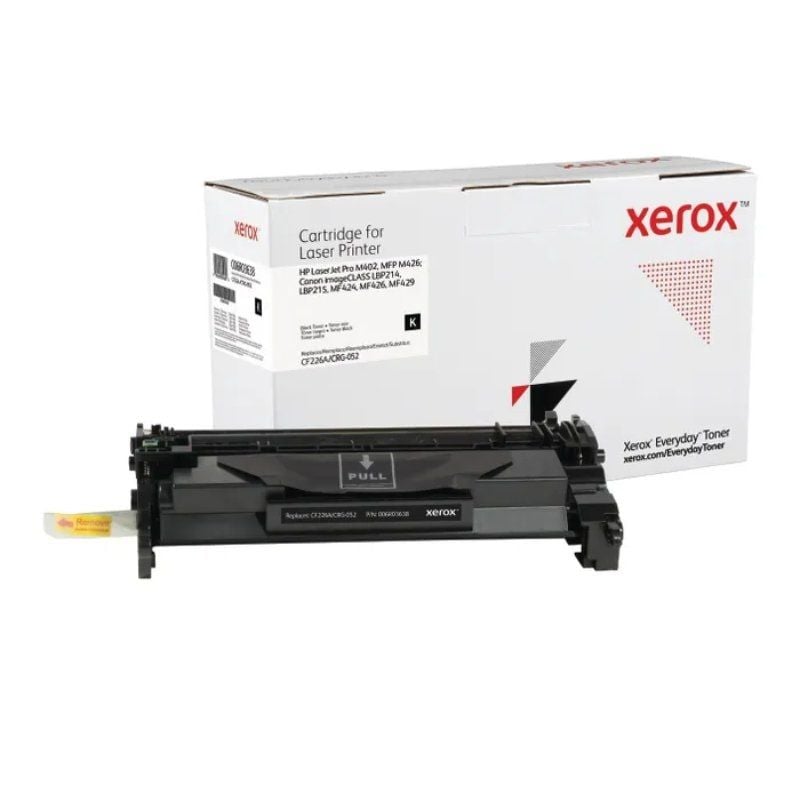 Tóner compatible Xerox 006R03638 compatible con HP CF226A/CRG-052
3100 páginas
Negro