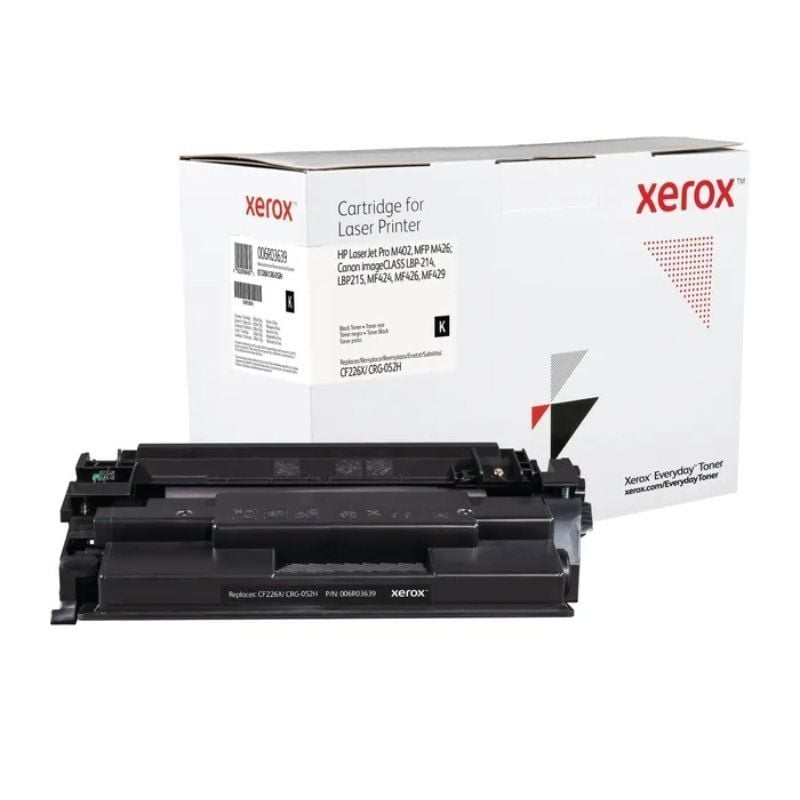 Tóner compatible Xerox 006R03639 compatible con HP CF226X/CRG-052H
9000 páginas
Negro