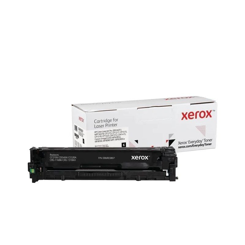 Tóner compatible Xerox 006R03807 compatible con HP CF210X/CB540A/CE320A/CRG-116BK/CRG-131BKH
2400 páginas
Negro