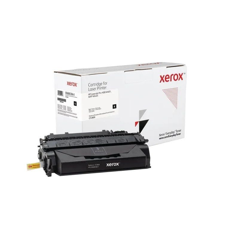 Tóner compatible Xerox 006R03841 compatible con HP CF280X
6900 páginas
Negro