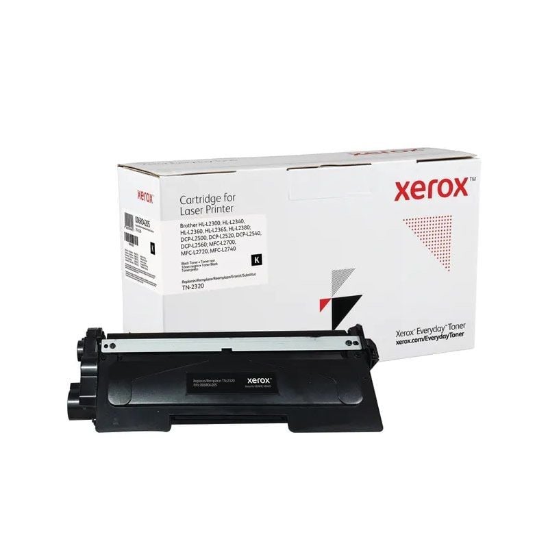 Tóner compatible Xerox 006R04205 compatible con Brother TN-2320
2600 páginas
Negro