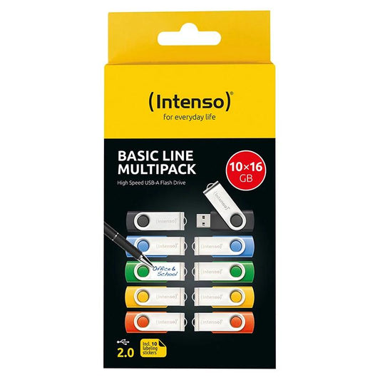 Intenso Basic Line Multipack Lápiz USB 2.0 8GB 10u