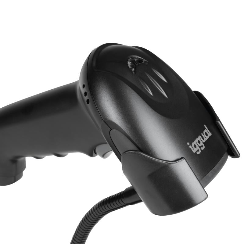 iggual Lector código barras 2D USB gatillo soporte