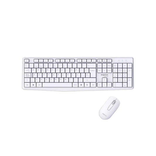 APPROX Teclado+raton inalamb X420W 1000DPI Blanco