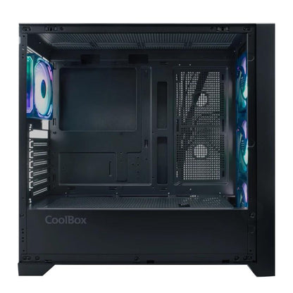Coolbox Caja Gaming ATX Ge-2000 DualView  S/Fte